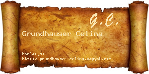Grundhauser Celina névjegykártya